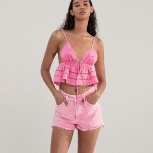 Zara poplin crop top